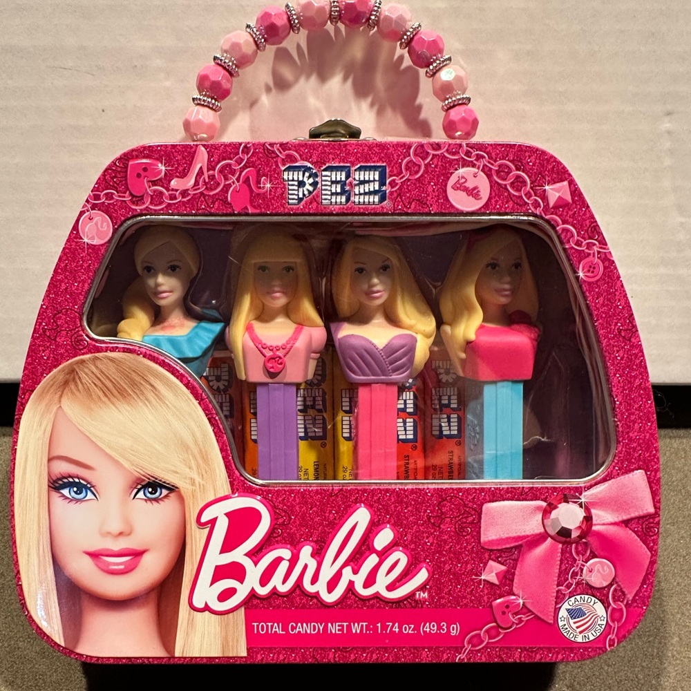 Barbie PEZ Dispenser Set - Pink and Multicolor